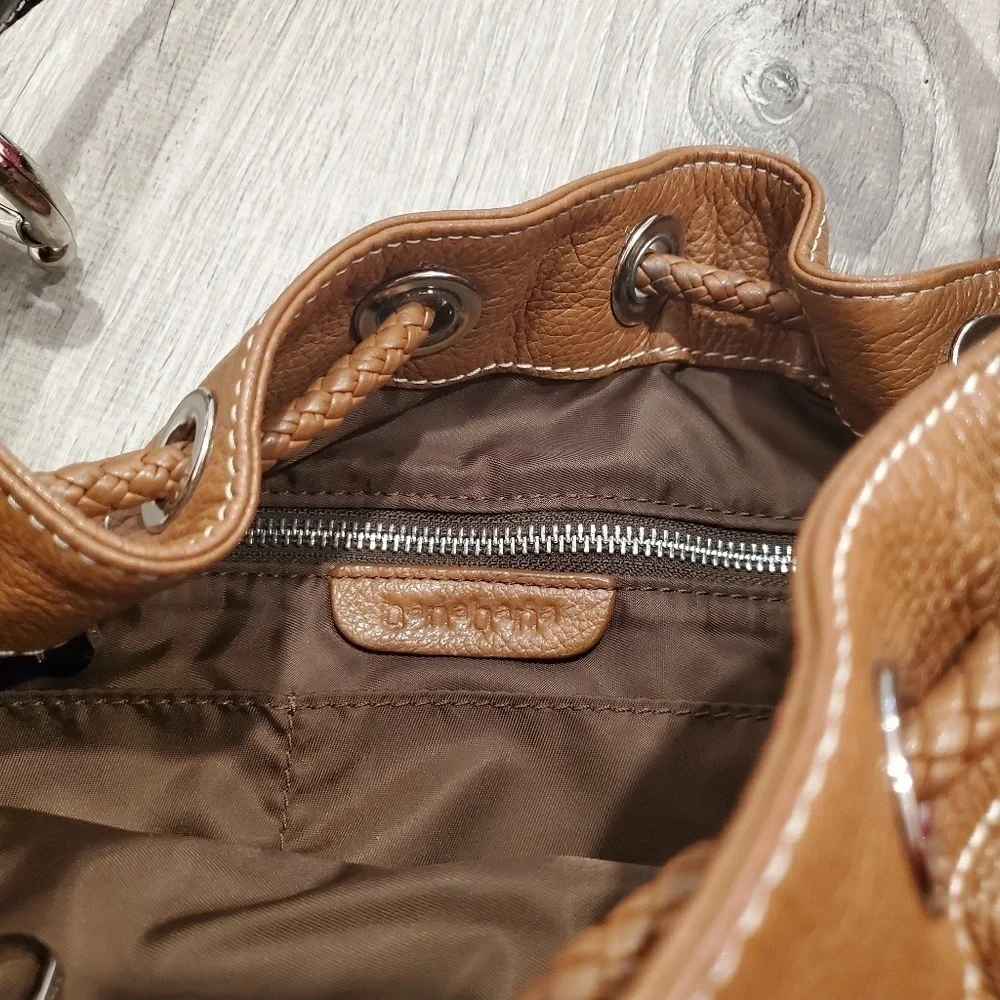 Hanahana Brown Leather Hobo Bag